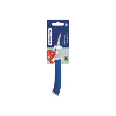 Faca Tomate Felice Inox Cabo Polipropileno Azul 3"