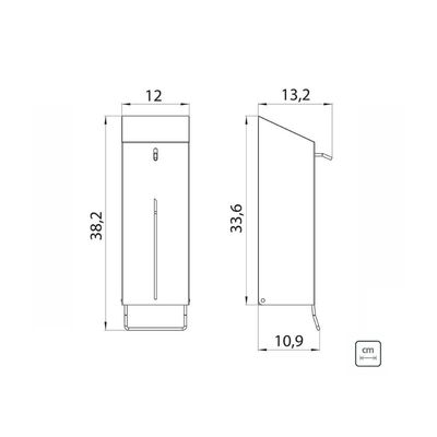 Dispenser para Sabão e Álcool Gel Tramontina Inox 1 litro