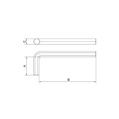 Chave Hexagonal Longa 5/32" Tramontina PRO