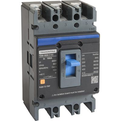 Caixa Moldada Tramontina TDM 250S 3160 3P 160 A 50 kA