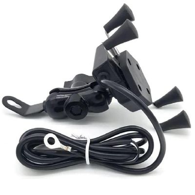 Suporte Celular Moto Garra X Com Carregador Usb Universal
