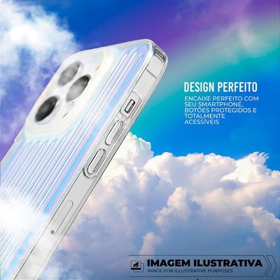 Capa para iPhone 16 Pro Max - Rainbow Transparente - Gshield