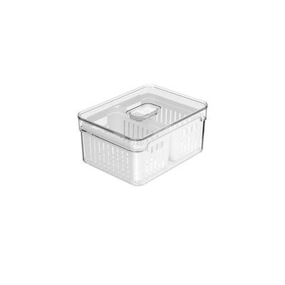 Kit Organizador De Geladeira Clear Fresh 6 Peças Transparente Ou