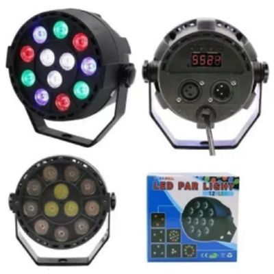 Jogo De Luz 12 Canhão Leds Rgb Iluminaçao