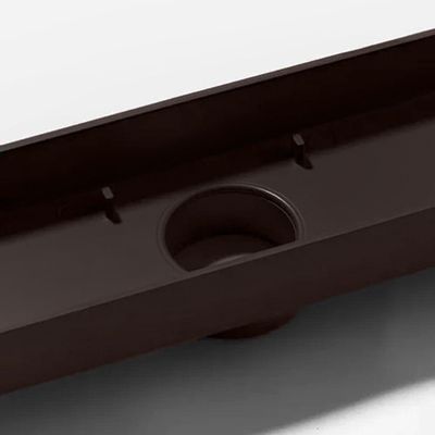 Kit 2 Ralo Oculto Linear Embutir 5x50 P/ Porcelanato Marrom