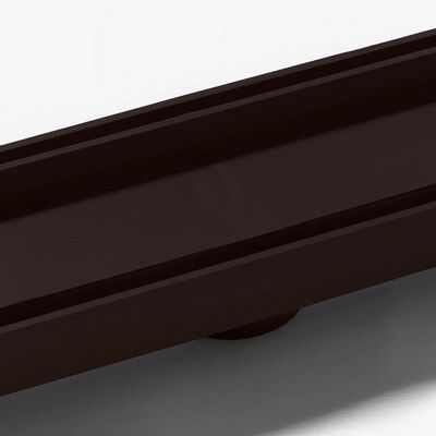 Kit 2 Ralo Oculto Linear Embutir 5x50 P/ Porcelanato Marrom
