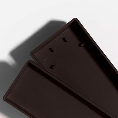 Kit 2 Ralo Oculto Linear Embutir 5x50 P/ Porcelanato Marrom
