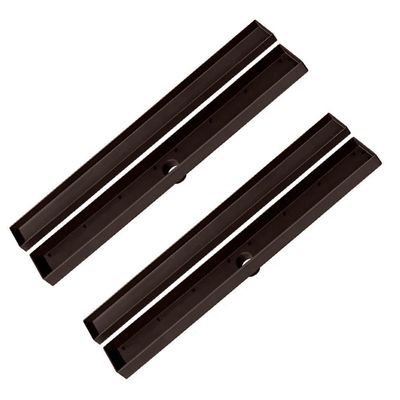 Kit 2 Ralo Oculto Linear Embutir 5x50 P/ Porcelanato Marrom