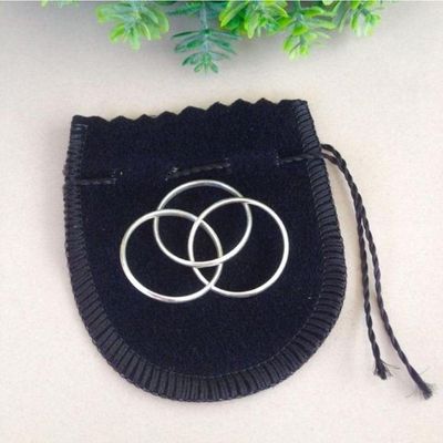 Anel Cartier Em Prata, Anel Três Elos