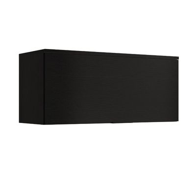 Armário Aéreo De Cozinha Miami 800mm 1 Porta Carraro Preto Touch