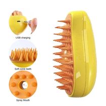 Escova A Vapor Gato Cachorro Cao Pet Removedor De Pelo Eletrica Bateria Recarregavel Animal