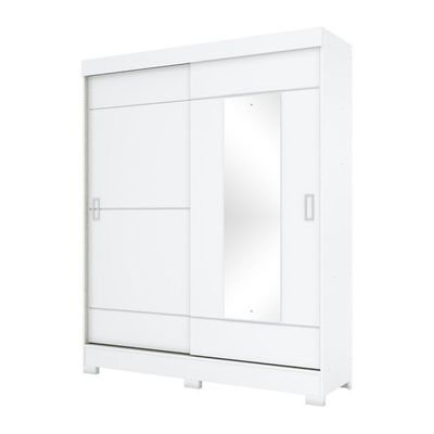 Guarda Roupa 02 Portas 02 Gavetas B66 Briz Branco