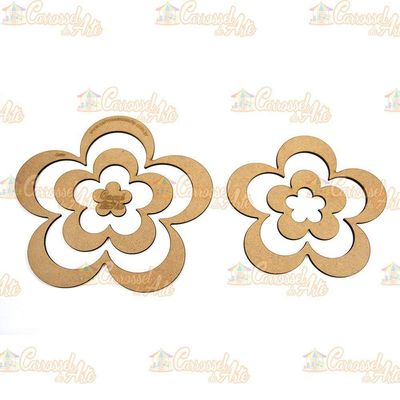 Gabarito Flor Mdf G006