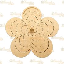 Gabarito Flor Mdf G006