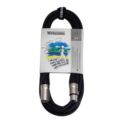 Cabo De Microfone Pro Balanceado Emborrachado Mpbe-03 3 Metros Wireconex