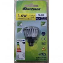 Lâmpada Power Led Mini Dicróica Mr11 3w 12v 3000k