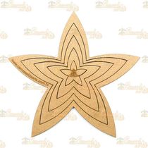 Gabarito Estrela Gorda Mdf G005