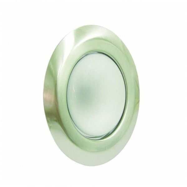 Spot de Embutir Base E27 Led 6w Aço Escovado Branco Quente