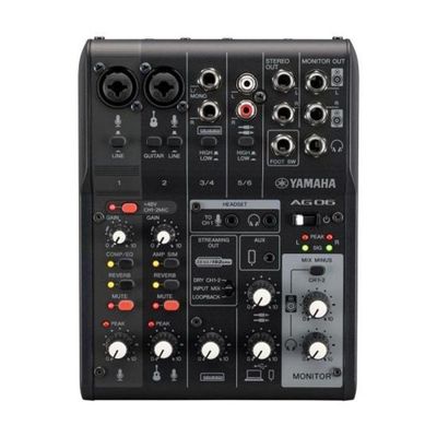 Mesa De Som Yamaha Ag06Mk2 Preto