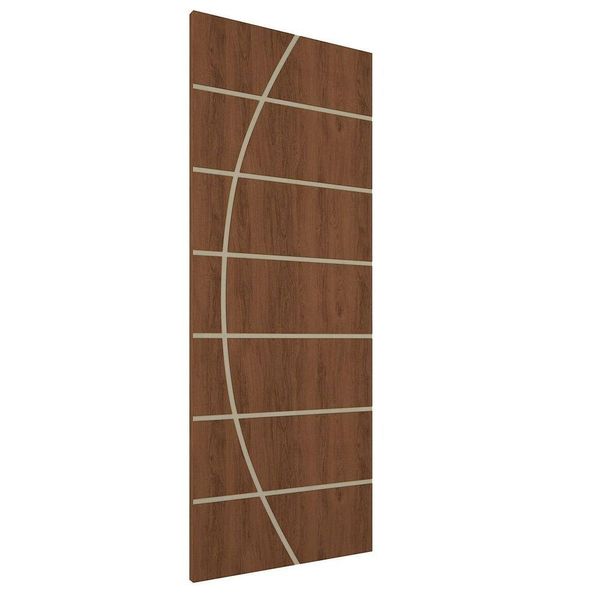 Porta De Madeira Frisada U.v 210cm X 70cm - R20c Imbuia