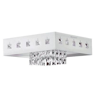 Plafon Vienna Led 1X20W 6.400K Acrílico Branco 30X30cm Voltagem 220V
