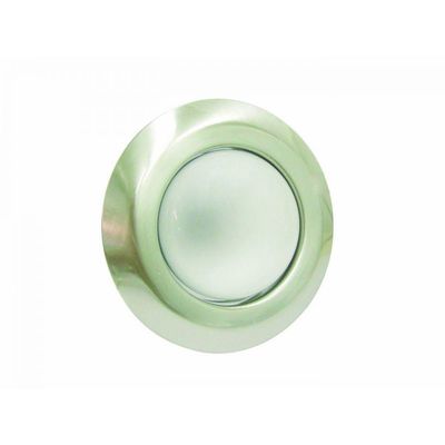 Spot de Embutir Base E27 Led 6w AÇo Escovado Branco Frio