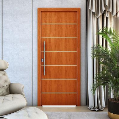 Kit 3 Portas De Madeira Frisada U.v 210cm X 70cm - R50vl Mogno