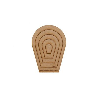 Gabarito Flor Mini Mdf Fm001
