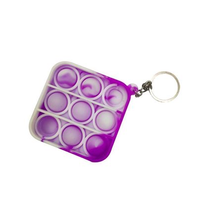 Chaveiro Pop It Anti Estresse Quadrado Relaxamento Sensorial