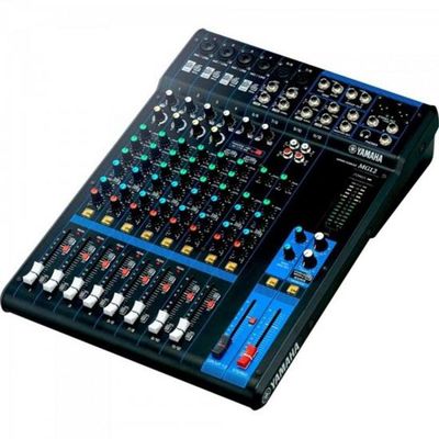 Mesa De Som Analógica Yamaha Mg12 12 Canais Bivolt Preta