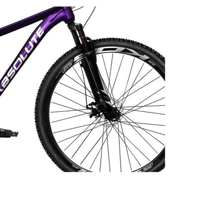 Bicicleta Aro 29 Absolute Nero 5 Alumínio 2x9 18v K7 Freios Hidráulicos Garfo Com Trava - Roxo