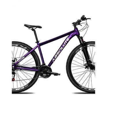 Bicicleta Aro 29 Absolute Nero 5 Alumínio 2x9 18v K7 Freios Hidráulicos Garfo Com Trava - Roxo