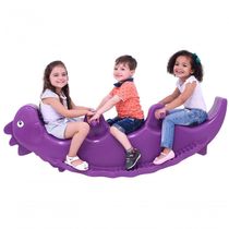 Gangorra Infantil Dinossauro Roxo Xalingo