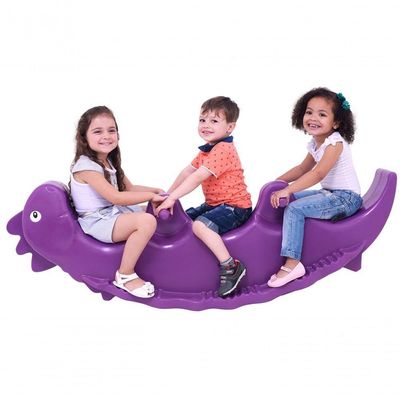 Gangorra Infantil Dinossauro Roxo Xalingo