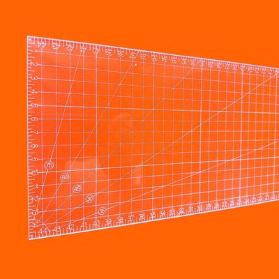 Régua Patchwork 15x45cm Cristal