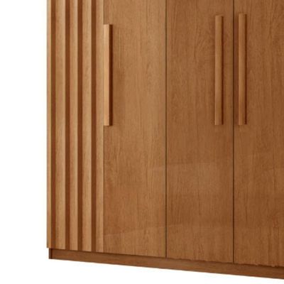 Guarda Roupa Casal Roma Mdf 6 Portas E 2 Gavetas Moderna Naturalle