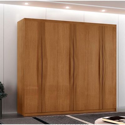 Guarda Roupa Casal Dunas Mdf 6 Portas E 2 Gavetas Moderna Naturalle