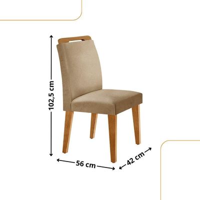 Conjunto Mesa Liz 120cm Mdf 4 Cadeiras Athenas Moderna Turim / Grafite / Imbuia