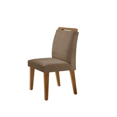 Conjunto Mesa Liz 120cm Com Vidro 4 Cadeiras Athenas Mod... Vel. Capuccino Grafite Imbuia Serig. Gra