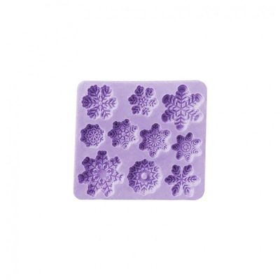 Molde Silicone Flocos de Neve Frozen Natal Gelo