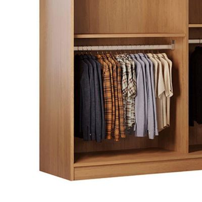 Guarda Roupa Closet Light Com 3 Prateleiras Moderna Imbuia