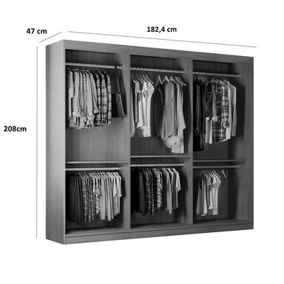 Guarda Roupa Closet Light Premium Moderna Branco