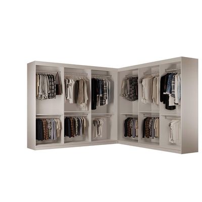 Guarda Roupa Closet Light Premium Moderna Branco