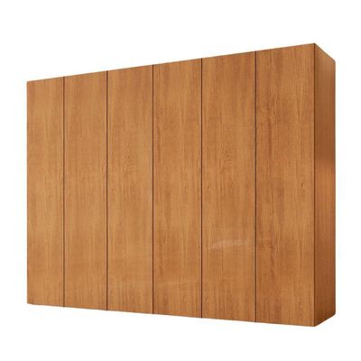 Guarda Roupa Casal Coliseu Mdf 6 Pts 6 Gvts Moderna Mobília Naturalle