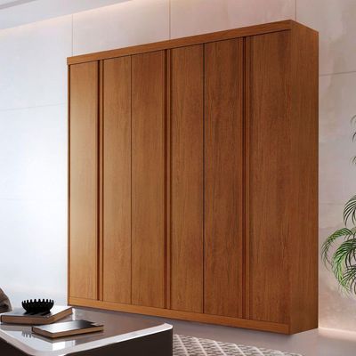 Guarda Roupa Casal Boston 6 Portas 4 Gavetas Moderna Imbuia