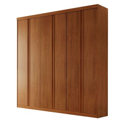 Guarda Roupa Casal Boston 6 Portas 4 Gavetas Moderna Imbuia