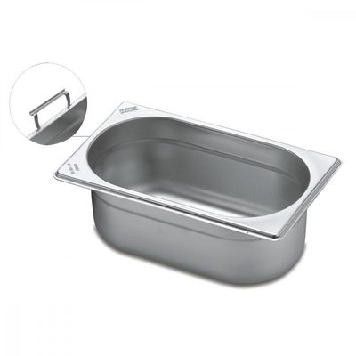 Cuba Tramontina 1/4 Aço Inox Alças Móveis Profundidade 65Mm