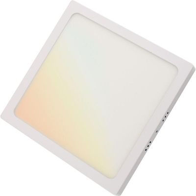 Plafon Quadrado De Sobrepor Tramontina Smart Led 1300 Lm 18 W