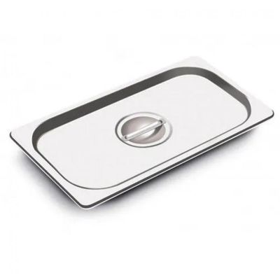 Kit 4 Tampas De Cuba Gastronomica Inox 1/3 Sem Recorte
