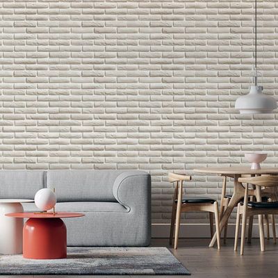 Adesivo Autocolante Tijolo Branco 50Cmx50Cm Modelo 7